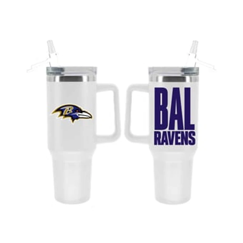 The Memory Company Baltimore Ravens 40oz. Stainless Steel Tumbler with Flip Straw