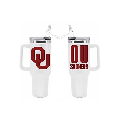 The Memory Company Oklahoma Sooners 40oz. Stainless Steel Tumbler with Flip Straw