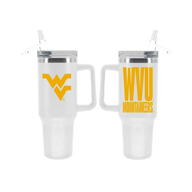 The Memory Company West Virginia Mountaineers 40oz. Stainless Steel Tumbler with Flip Straw