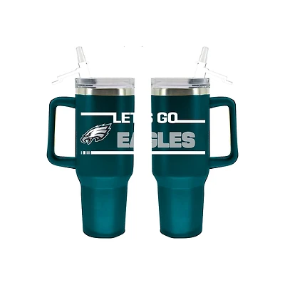 The Memory Company Philadelphia Eagles 40oz. Stainless Steel Team Color Tumbler with Flip Straw