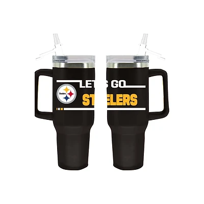 The Memory Company Pittsburgh Steelers 40oz. Stainless Steel Team Color Tumbler with Flip Straw