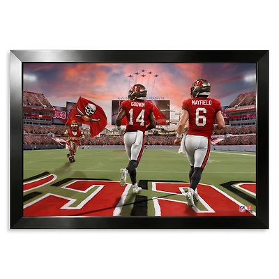 Tampa Bay Buccaneers Chris Godwin Jr. & Baker Mayfield 27" x 39" Two-Player Framed Print