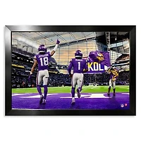Minnesota Vikings Justin Jefferson & Kyler Murray 14" x 20" Two-Player Framed Print
