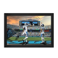 Carolina Panthers Tetairoa McMillan & Bryce Young 14" x 20" Two-Player Framed Print