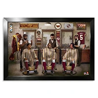 Washington Commanders Sonny Styles, Terry McLaurin & Jayden Daniels 27" x 39" Barbershop Framed Print