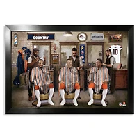 Denver Broncos Pat Surtain II, Bo Nix & Courtland Sutton 14" x 20" Barbershop Framed Print