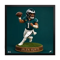 Jalen Hurts Philadelphia Eagles 13" x 13" Bobblehead Framed Print