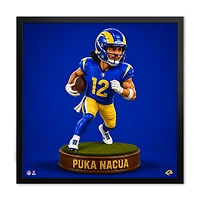 Puka Nacua Los Angeles Rams 13" x 13" Bobblehead Framed Print