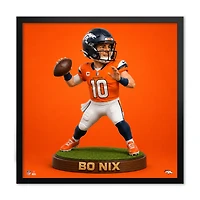 Bo Nix Denver Broncos 13" x 13" Bobblehead Framed Print