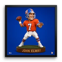 John Elway Denver Broncos 13" x 13" Bobblehead Framed Print