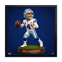 Dak Prescott Dallas Cowboys 13" x 13" Bobblehead Framed Print