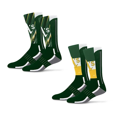 Unisex Starter Athletics Big Energy Neo Two-Pack Crew Socks Set