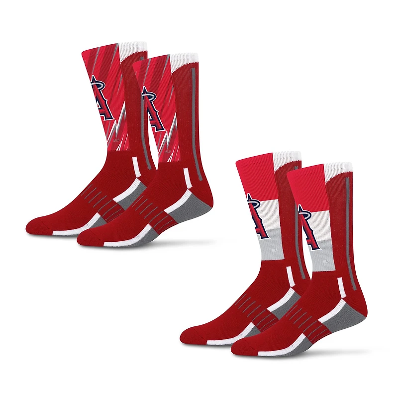 Unisex Starter Los Angeles Angels Big Energy Neo Two-Pack Crew Socks Set