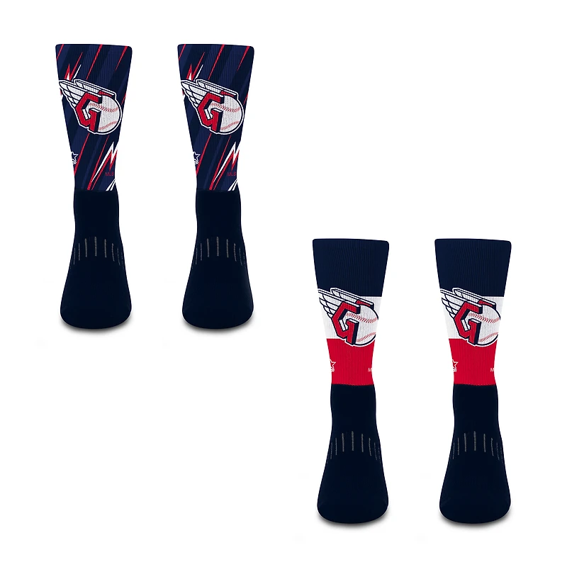 Unisex Starter Cleveland Guardians Big Energy Neo Two-Pack Sock Set