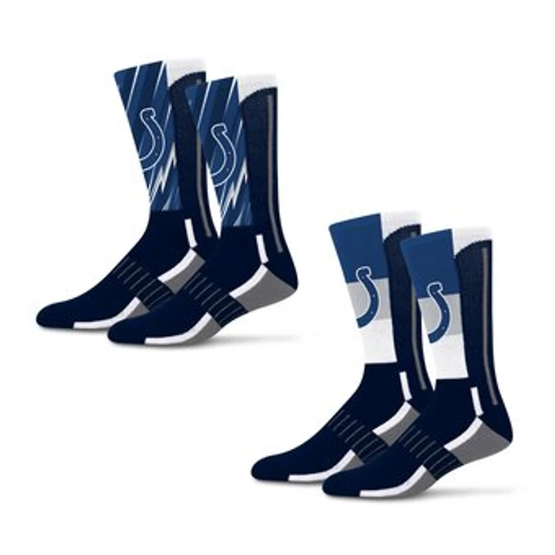 Unisex Starter Indianapolis Colts Big Energy Neo Two-Pack Crew Socks Set