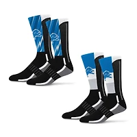 Unisex Starter Detroit Lions Big Energy Neo Two-Pack Crew Socks Set