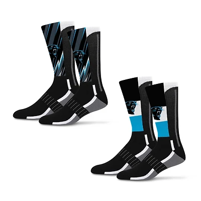 Unisex Starter Carolina Panthers Big Energy Neo Two-Pack Crew Socks Set