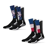 Unisex Starter New York Giants Big Energy Neo Two-Pack Crew Socks Set