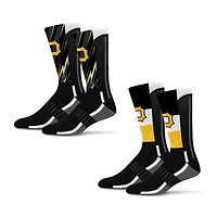 Unisex Starter Pittsburgh Pirates Big Energy Neo Two-Pack Sock Set