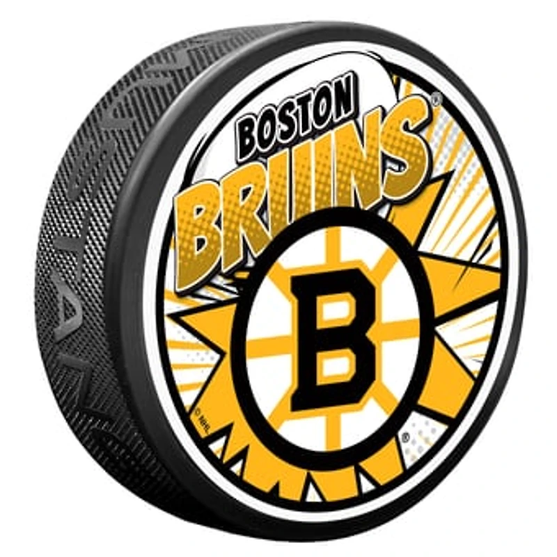 Boston Bruins Kaboom Hockey Puck