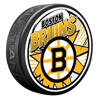 Boston Bruins Kaboom Hockey Puck