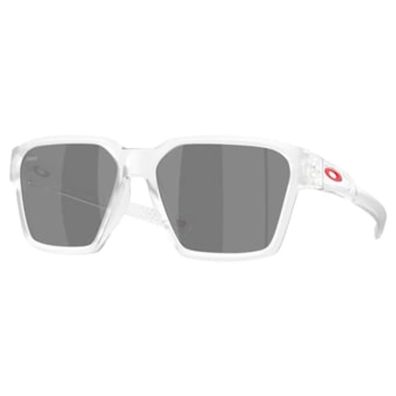 Unisex Oakley Kansas City Chiefs Briza Matte Clear Sunglasses with Prizm Black Polarized Lenses