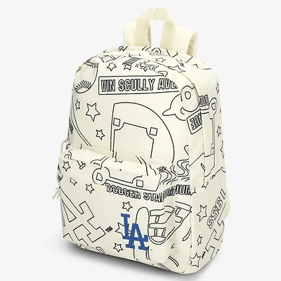 Youth Bonderkage Tan Los Angeles Dodgers Drawing Backpack