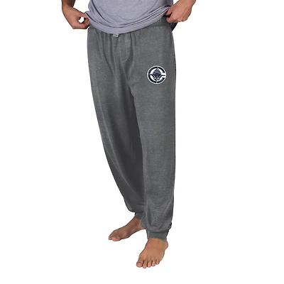 Men's Concepts Sport Charcoal LA Clippers Trackside Burnout Wash Cuffed-Leg Pants