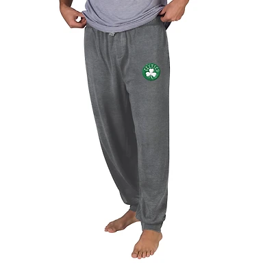 Men's Concepts Sport Charcoal Boston Celtics Trackside Burnout Wash Cuffed-Leg Pants
