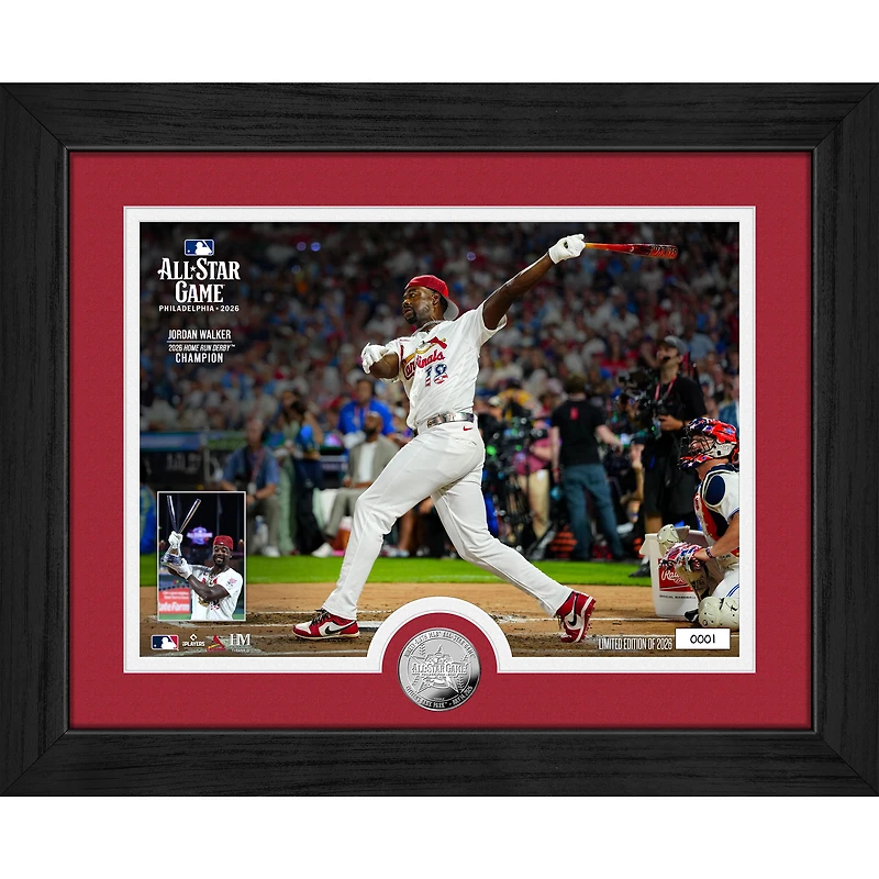 Highland Mint Jordan Walker St. Louis Cardinals 2026 MLB Home Run Derby Champion 13" x 16" Silver Coin Photo Mint