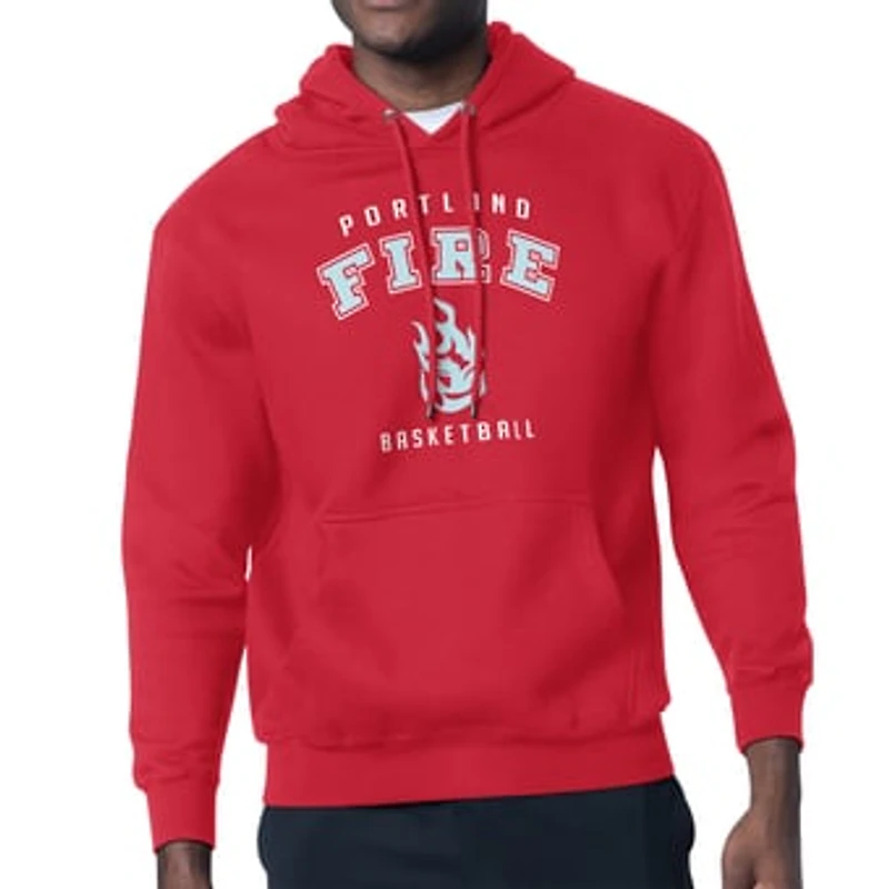 Men's Starter Red Portland Fire  Logo Graphic Hoodie