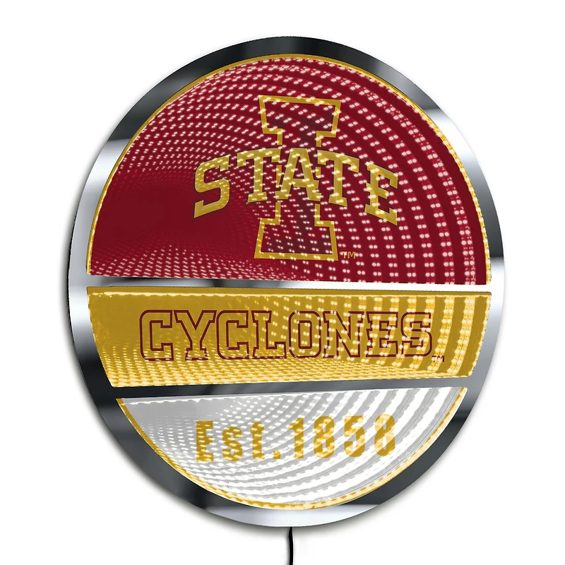 Iowa State Cyclones Three-Cell Circular Infinity Light