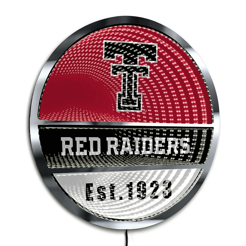 Texas Tech Red Raiders Three-Cell Circular Infinity Light