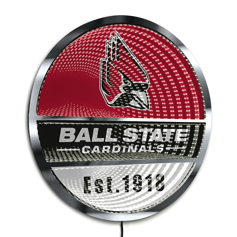 Ball State Cardinals Three-Cell Circular Infinity Light