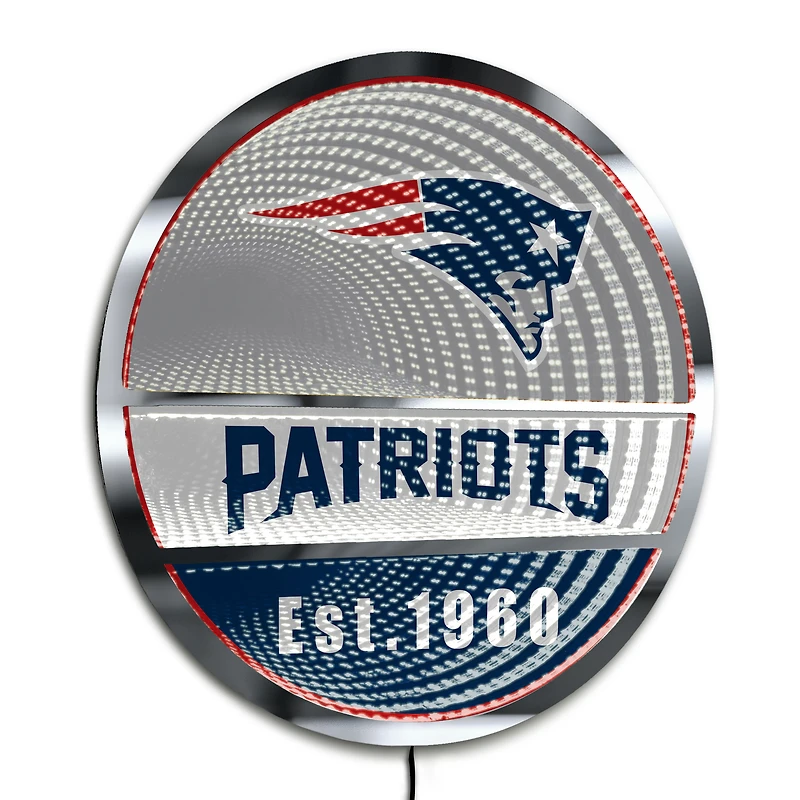 New England Patriots Three-Cell Circular Infinity Light