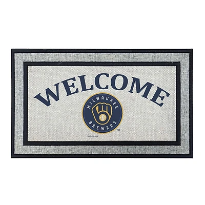 Jardine Milwaukee Brewers 18" x 30" Welcome Doormat