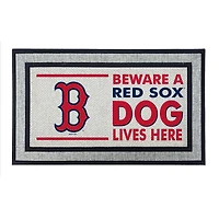 Jardine Boston Red Sox 18" x 30" Indoor/Outdoor Team Dog Lives Here
