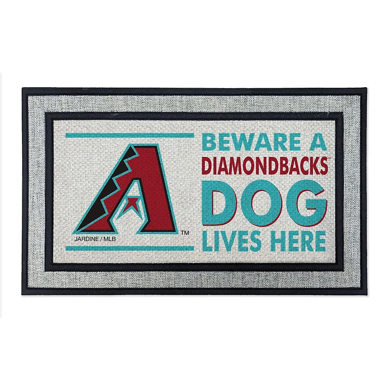 Jardine Arizona Diamondbacks 18" x 30" Indoor/Outdoor Team Dog Lives Here