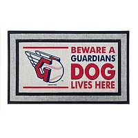Jardine Cleveland Guardians 18" x 30" Indoor/Outdoor Team Dog Lives Here