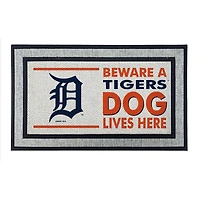 Jardine Detroit Tigers 18" x 30" Indoor/Outdoor Team Dog Lives Here