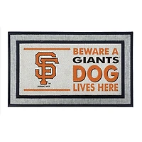 Jardine San Francisco Giants 18" x 30" Indoor/Outdoor Team Dog Lives Here