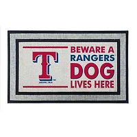 Jardine Texas Rangers 18" x 30" Indoor/Outdoor Team Dog Lives Here