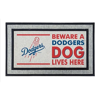 Jardine Los Angeles Dodgers 18" x 30" Indoor/Outdoor Team Dog Lives Here