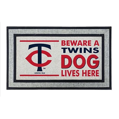 Jardine Minnesota Twins 18" x 30" Indoor/Outdoor Team Dog Lives Here