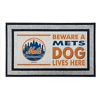 Jardine New York Mets 18" x 30" Indoor/Outdoor Team Dog Lives Here