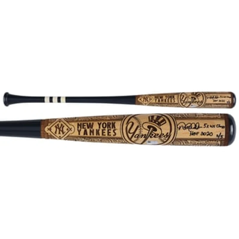 Derek Jeter New York Yankees Autographed Pillbox Bat Company Mural Series Bat with Multiple Inscriptions - Limited Edition #5/5