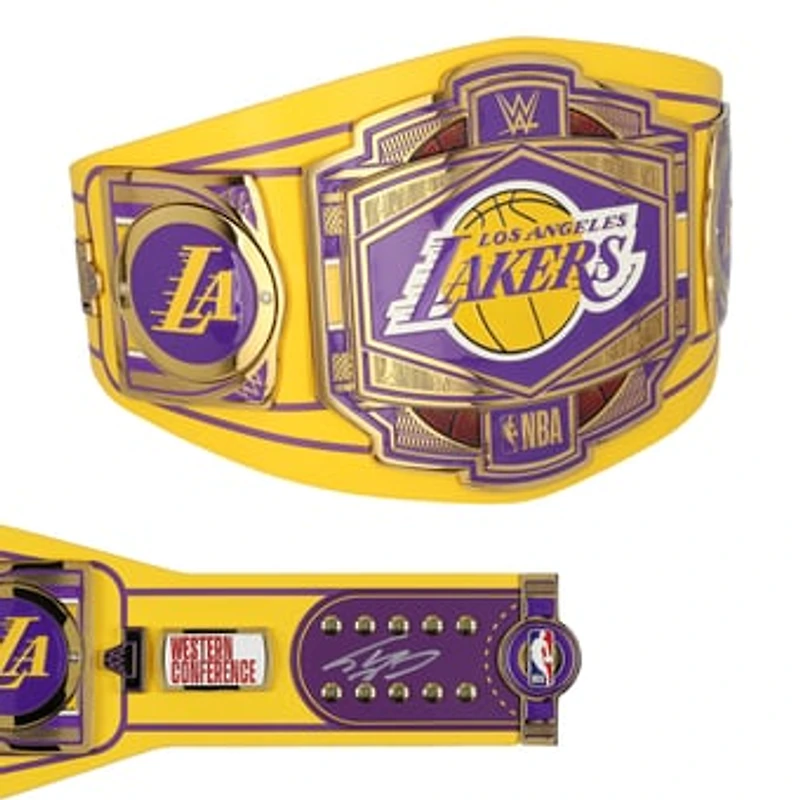 Shaquille O'Neal Los Angeles Lakers Autographed WWE Legacy Title Belt