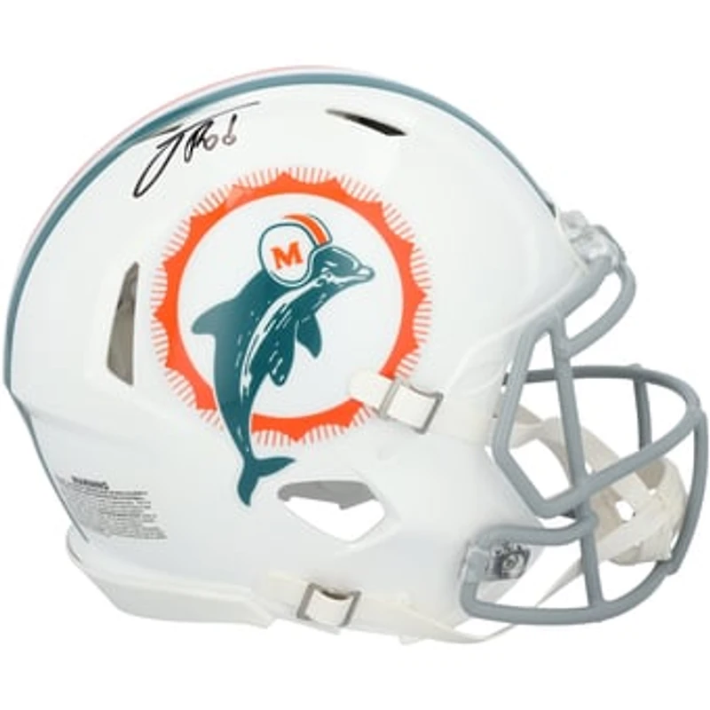 Jacob Rodriguez Miami Dolphins Autographed Riddell Tribute Speed Authentic Helmet