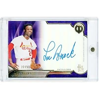 Lou Brock St. Louis Cardinals Autographed 2016 Topps Tribute Purple #TA-LB #22/50 Card