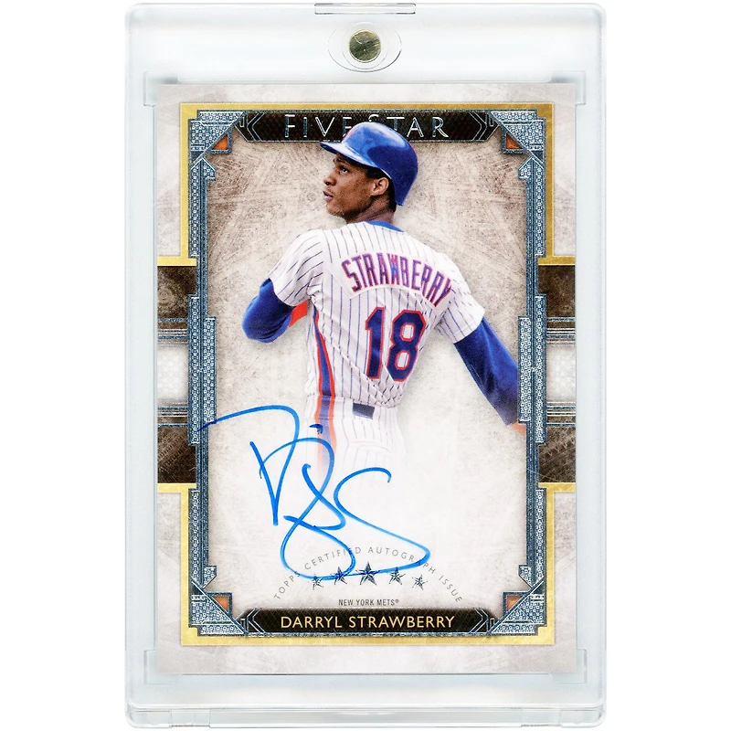 Darryl Strawberry New York Mets Autographed 2018 Topps Five Star #FSA-DT Card